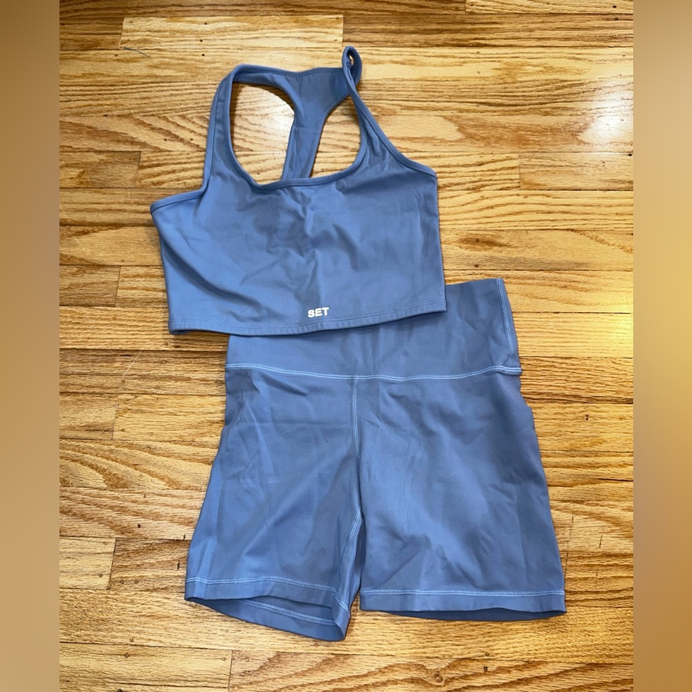 SET Active Blue Women Shorts